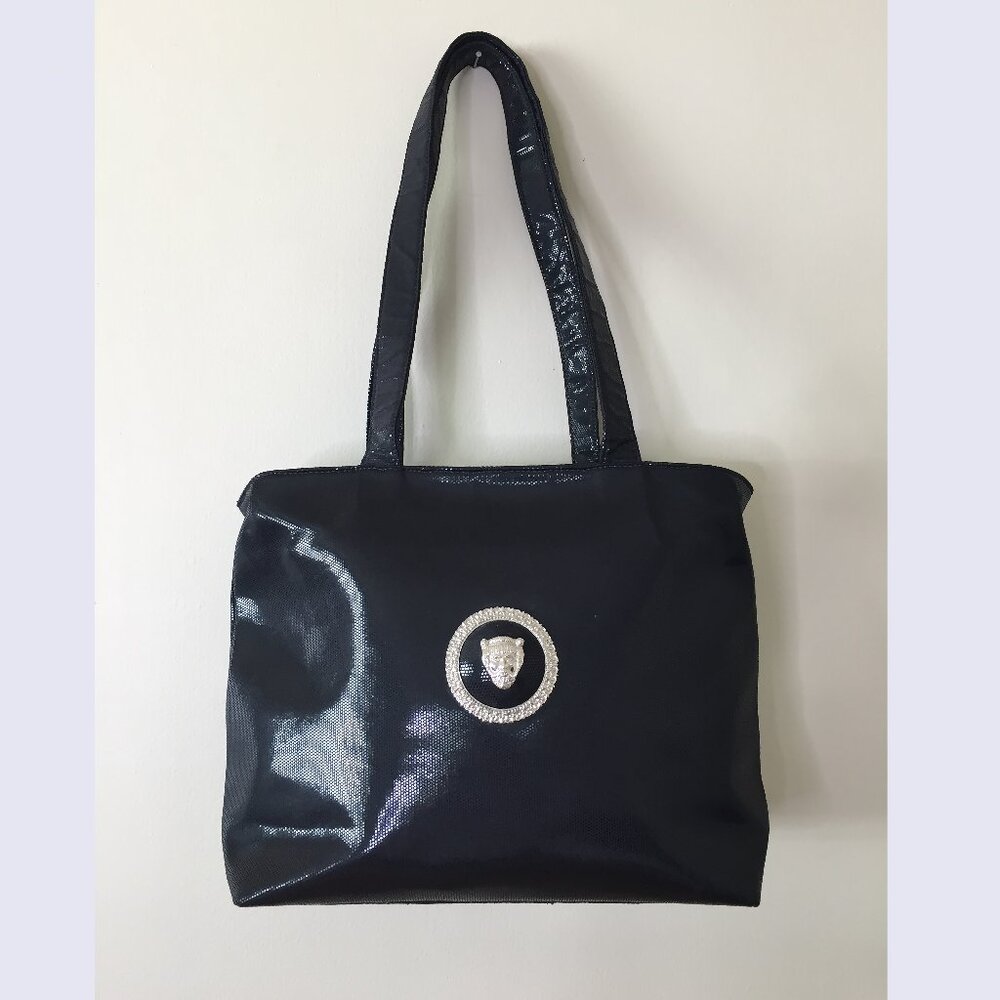 *SOLD* Vintage Istante by Versace Black Tote Shoulder Bag Made in Italy